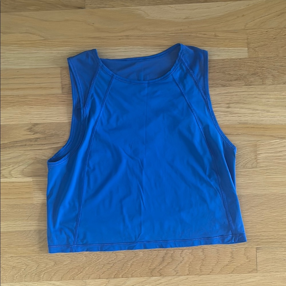 Blue Lululemon tank top